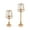 Classic Empire Candle Holder, variant on Efavormart 2 Pack Gold Metal Pillar Votive Candle Holders With Crystal Lamp Shade, Candlestick Stand for Table Centerpieces - 15"