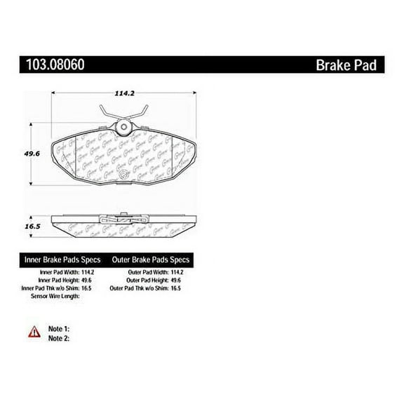 Centric Parts - Ceramic Pads