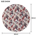 thumbnail image 6 of Halloween Skulls Ravens and Roses Round Tablecloth 60"x60",Wrinkle Wipeable Table Cloth for Kitchen Dining Room Picnic Patio Party, 6 of 6