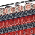 thumbnail image 3 of Red and Blue Christmas Knitted Pattern Shower Curtain 36"x72" ,Bathroom Decorative Shower Curtains Set with 12 Hooks,Modern Waterproof Washable Shower Curtain, 3 of 6