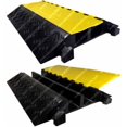 thumbnail image 1 of Electriduct CP-RPS-236 3.5 x 3 in. Extreme Rubber Cable Protectors, Yellow & Black, 1 of 1