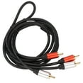 thumbnail image 2 of Cord, Subwoofer Adapter 2RCA Male To 2RCA Male Stereo Cable Double Shielded  For DVD Player For Car Speaker, 2 of 8
