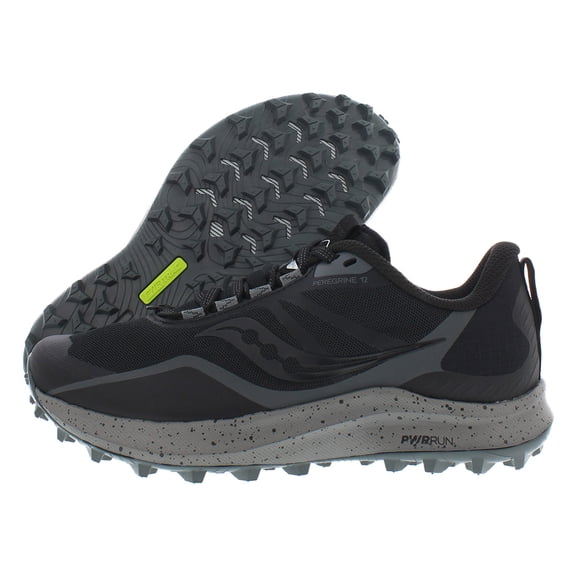 Saucony Womens Peregrine 12 Shoes Sneakers Trail Runners in Black Size US 8