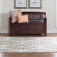 thumbnail image 3 of Linon Home DÃ©cor Elegance Area Rug Collection, White and Brown, 2' x 3', 3 of 6