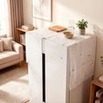 thumbnail image 5 of Refrigerator Dust Proof Cover Refrigerator Top Cover 21.3"x51.2" Decorative Appliance Shield with Side Storage Pockets Washable Kitchen Protector Cloth, 5 of 5