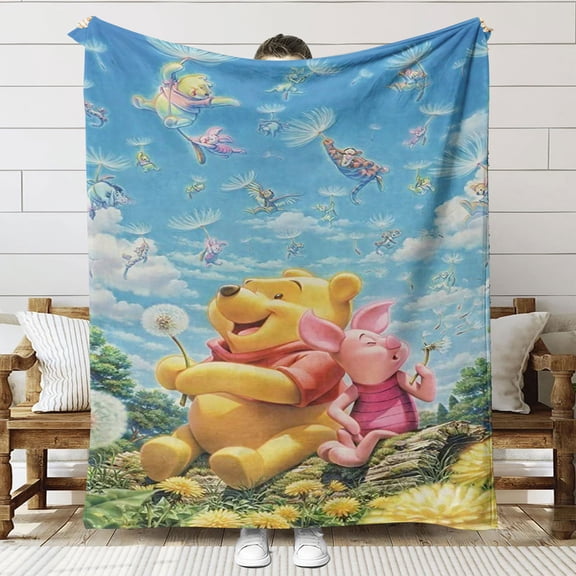 Winnie Throw Blanket Gifts for Fans Lover Girls Boys Women Present Hoodie Him Bed 60"x80"
