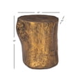 thumbnail image 5 of Home Square Resin Wood End Table Stool in Gold Finish - Set of 2, 5 of 5