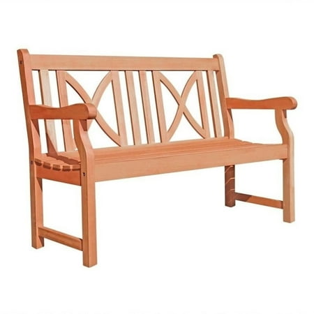 Outdoor 4-foot Wood Softcross Bench