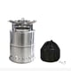 thumbnail image 1 of Portable Folding Windproof Wood Burner Stove Mini Stainless Steel Camping Stove Outdoor Hiking Backpacking Picnic BBQ Cooking, 1 of 5