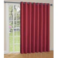 thumbnail image 3 of Gorgeous Home Linen Versatile K100 Light Burgundy Thermal Blackout Patio Door Window Grommet Curtain Extra Wide Room Divider 100" Wide X 84" Length 1Pc, 3 of 5