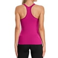 thumbnail image 5 of Charmo Women's Ribbed Camisole Workout Tank Tops with Built in Bra Basic Undershirt, 5 of 7