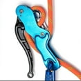 thumbnail image 4 of Outdoor Rock Climbing Descender Self Braking Rappelling Gear for Downhill Blue, 4 of 9