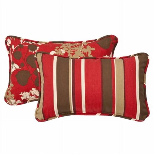 Pillow Perfect Inc. 353425 Montifleurimonserrat Coussin à Lancer Rectangulaire Réversible (Lot de 2)