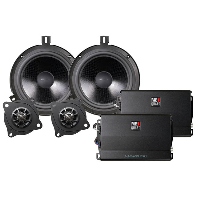 MB Quart STAGE 2 Jeep Wrangler JK 07-18 Car Audio 2-Speaker System Kit, 800W