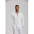 thumbnail image 5 of COOFANDY Men' Linen Shirts Casual Button Down Shirt Long Sleeve Cotton Linen Shirts for Men Summer Beach Outfits, 5 of 6
