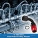thumbnail image 3 of Adaptador de manguera reductor de campana para hombre Unique Bargains TF-1001-AN10 90° Conector de línea de combustible de aluminio rojo y negro, 3 of 6
