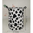 thumbnail image 2 of Toy Bin Waterproof storage organizer for Nursery Hamper Home decor Closet Kids Bedroom Laundry Baby Gift Shelf Baskets (Rould Cow pattern), 2 of 5