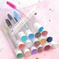 thumbnail image 2 of Happydeer 5Pcs Mascara Wand Tube Set Dust-proof Adjustable Disposable Girls Artificial Diamond Eyelash Brush Kit for Women, 2 of 13