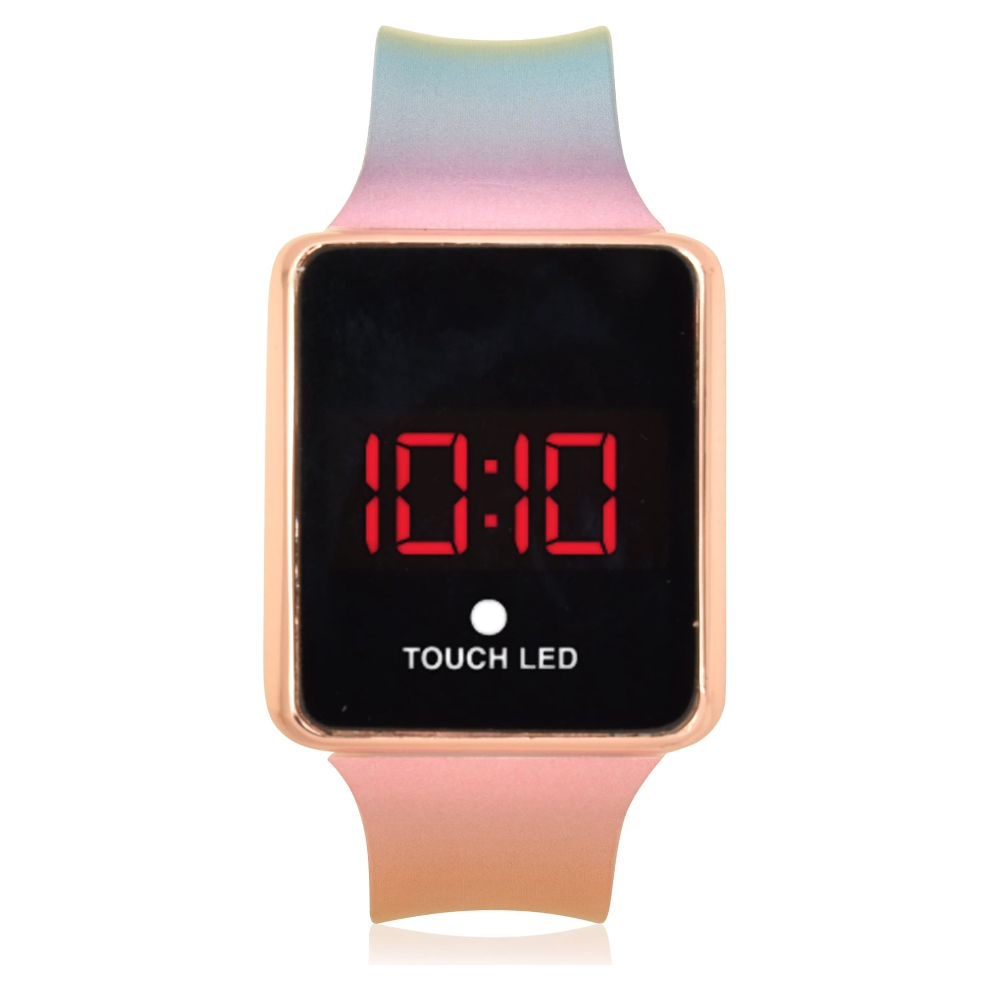Wonder Nation Multi Colored Touch LED Watch with Silicone Strap (WN4060WM)