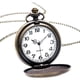thumbnail image 2 of Reloj de bolsillo de cuarzo de bronce nórdico blanco triangular de regalo vintage para hombre, 2 of 4