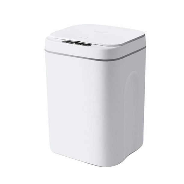Cubo de Basura Inteligente con Sensor de Movimiento Sin Contacto, de Basura de BañO de 3,7 Galones con Tapa, de Basura AutomáTico para Cocina