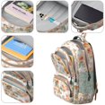 thumbnail image 4 of Corgi Dog and Flower Florals Backpack for School,Cute School Bag,Schoolbag with Adjustable Shoulder Straps & Padded Back,16.9 Inch, 4 of 5