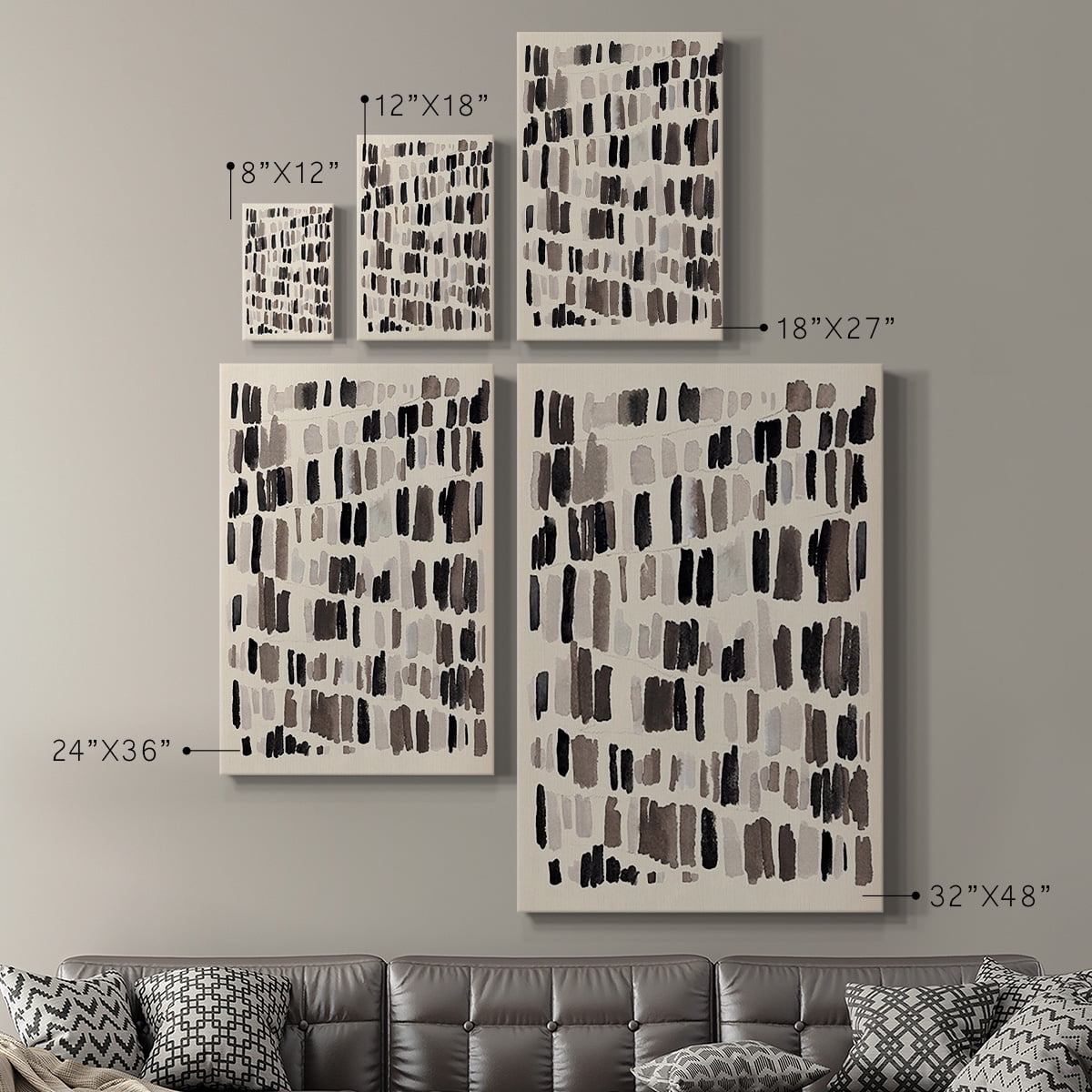 Chalk and Flint I Premium Gallery Wrapped Canvas - Ready to Hang