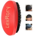 thumbnail image 1 of Cepillo de onda curva 360 - Cepillo de palma de dureza media con madera de haya y cerdas de jabalí para peinado y cuidado de la barba de hombres (rojo), 1 of 5