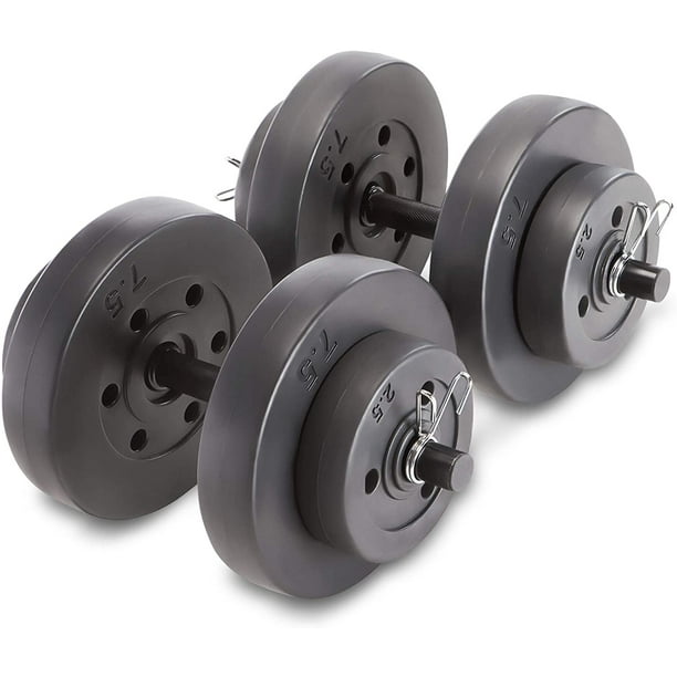 Marcy 40 Pound Vinyl Dumbbell Set With Adjustable Weights Weight Set For Weightlifting And Body Building Vb 40