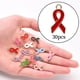 thumbnail image 5 of Juego de 30 colgantes de cinta con cuentas colgantes para hacer llaveros. Rojo, 5 of 9