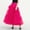 🔥 Hot Pink, variant on USSUMA Mesh High-Hem Puffy Skirt High-Waist Double-Layer Tulle Full Flare Elastic Waist Lined For Dance Parties Performances Photo Shoots And Elegant Summer Styling