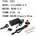 thumbnail image 6 of QuietKat 22 VIL 50 BLU 16 2022 Villager 5.0 E-Bike - 500W, 16" Frame, Classic Blue, 6 of 6