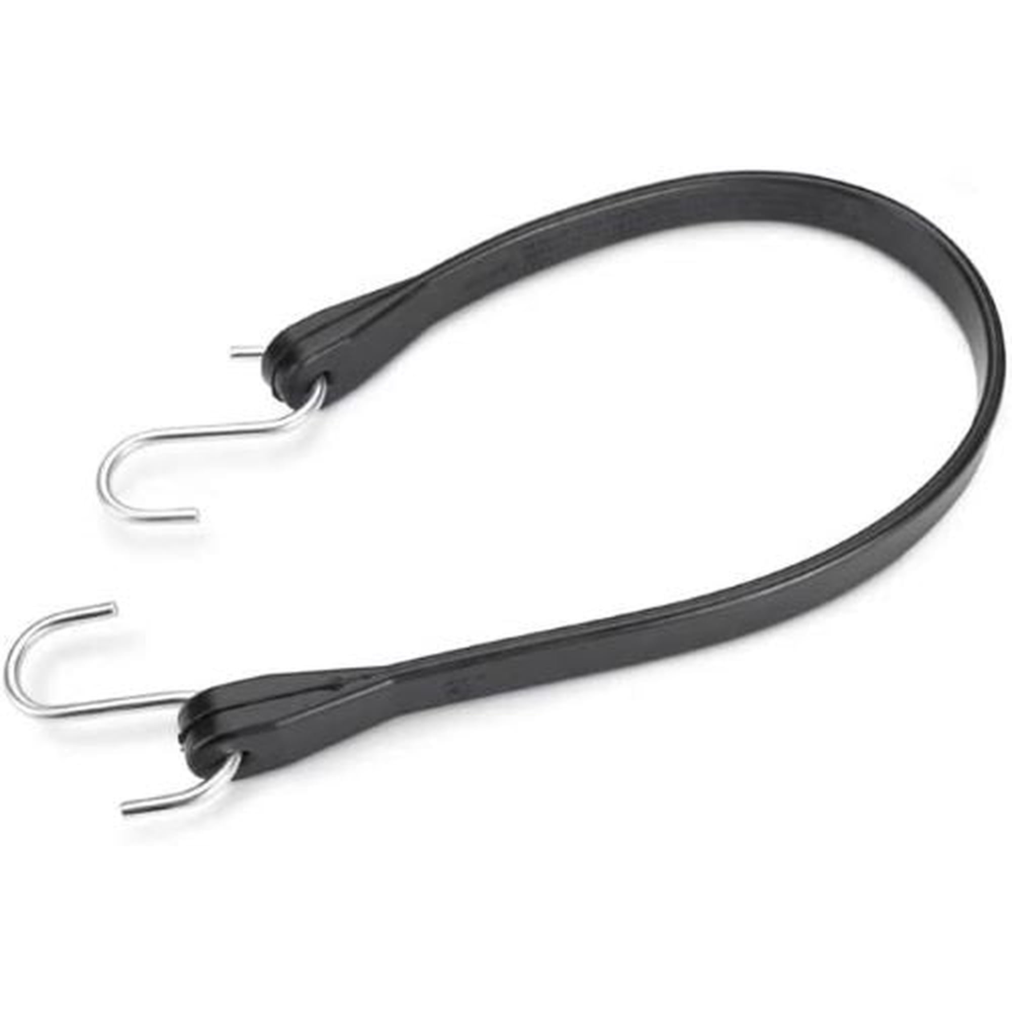 Max MM08 14 Black EPDM Rubber Tarp Bungee Cord Straps - Quantity of 20