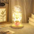 thumbnail image 4 of Kearding Rosa en cúpula de cristal con luces Rose Flower brilla como una rosa de cristal encantada Los mejores regalos para las mujeres Día de Almacenamiento y organización del hogar Kearding HA022617-00, 4 of 6