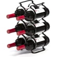 thumbnail image 4 of Mango Steam 6 Bottle Counter-top Wine Rack - Storage Organizer for Kitchen Countertops, Pantry, Fridge - (Black), 4 of 7