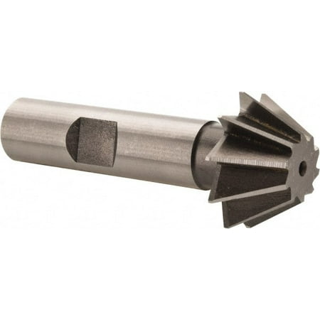 

Made in USA 1 Diam x 7/16 Width of Cut 60° Included Angle Shank Connection High Speed Steel Single Angle Cutter 1/2 Shank Diam 2-1/2 Overall Length Right Hand Cut Uncoated