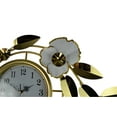 thumbnail image 4 of 40" Gold and White Floral Wall Clock, 4 of 6