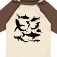 thumbnail image 4 of Inktastic School of Sharks Boys or Girls Long Sleeve Baby Bodysuit, 4 of 5
