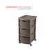 thumbnail image 1 of Torre 3 Niveles Cajonera Multiusos Organizador Plastico cafe 6.49 pulg Pido Todo CJN1-3GVT, 1 of 6