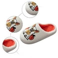 thumbnail image 3 of Slippers for Women Fuzzy Dog Pattern Fluffy Winter House Shoes On Indoor Warm Slippers Plush Slippers Home Footwear Bedroom Slippers Ladies Slippers White 39, 3 of 9