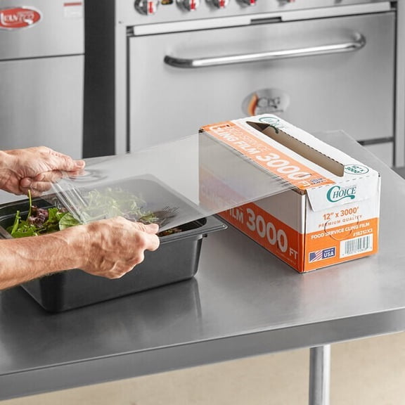 Choice 12" x 3000' Foodservice Film with Serrated Cutter