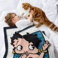 thumbnail image 2 of Betty Boop (2) - Betty Boop (2) anti-pilling, suave, ligera, esponjosa y acogedora de lujo para hogar y cocina – Perfecta para niños y adultos,50X70cm, 2 of 6