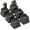 Black, variant on Bed Furniture Risers Elevation in Height 3" Heavy Duty Risers for Both Posts and Wheels of Furniture Sofa Bed Couch Chair Table, Support up to 3000 lbs. (6 Pack, Black)