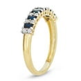 thumbnail image 2 of 10k gold sapphire and diamond ring, 2 of 2