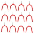 thumbnail image 5 of SHOWERORO 12Pcs Tool Hanger Heavy Duty Metal Hooks for Garage Storage with Plastic Coating Red, 5 of 8