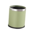 thumbnail image 1 of Open Top Trash Can Large Capacity Waste Can for Farmhouse Dining Room Dorm Cream Green, 1 of 8