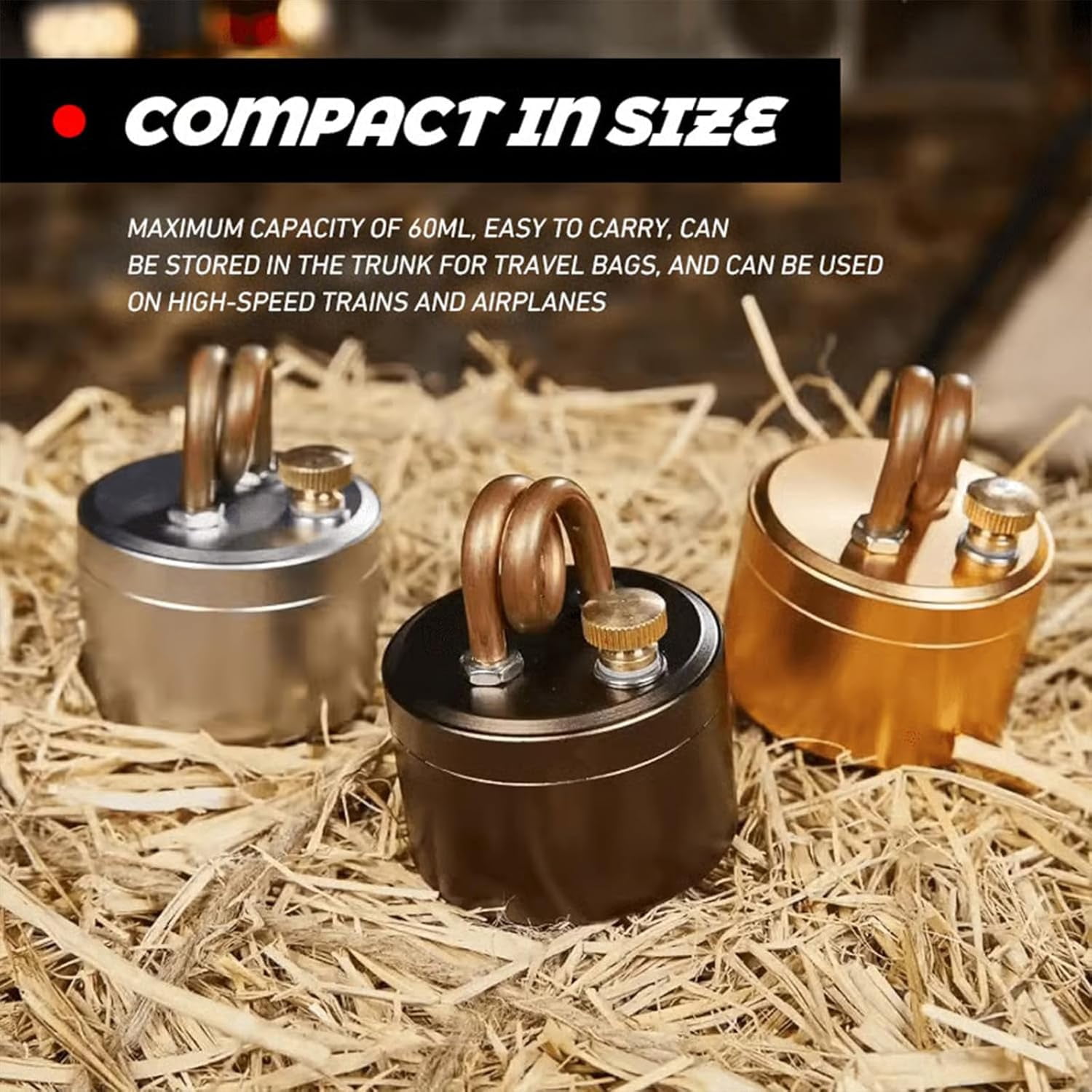 High-Power Portable Mini Outdoor Spirit Burner & Alcohol Stove，Windproof Lightweight Backpacking Stove for Camping, Hiking & Bushcraft, Rapid Heating Outdoor Cooking Gear for Picnic, Coffee, Tea