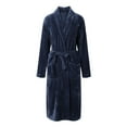 thumbnail image 4 of Fleece Nightgown for Women Long Sleeve Fuzzy Dress for Women Winter Nightgowns Womens Robes Long Flannel Nightgown Women, 4 of 5
