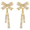 thumbnail image 1 of Uinagy Boucles d'Oreilles en Diamant avec Nœud Perlé, 1 of 9