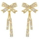 thumbnail image 1 of Pendientes de plata con lazo y aguja para mujer, pendientes de perlas para mujer con pendientes 925, 1 of 8